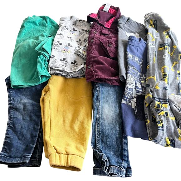 Boys Fall Winter 9 Pc Assortment Bundle Lot Size 2T/2 - Picture 1 of 12